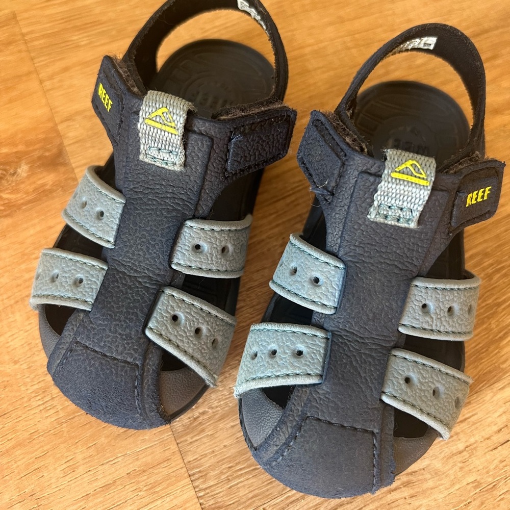 Reef Little Water Beachy Boys Sandals Blue Size 5